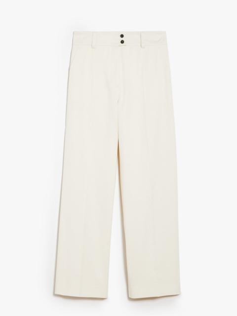 WEEKEND Max Mara LIVIGNO Cotton gabardine trousers