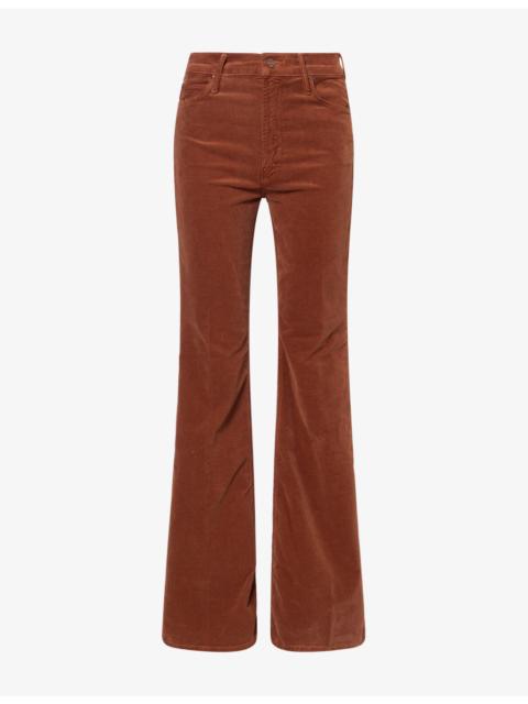 MOTHER The Doozy Flared-Leg Cotton-Blend Trousers