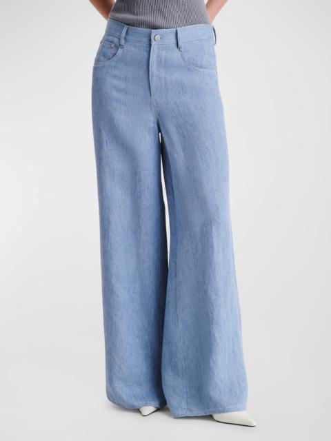 TWP Tiny Dancer Wide-Leg Denim Jeans