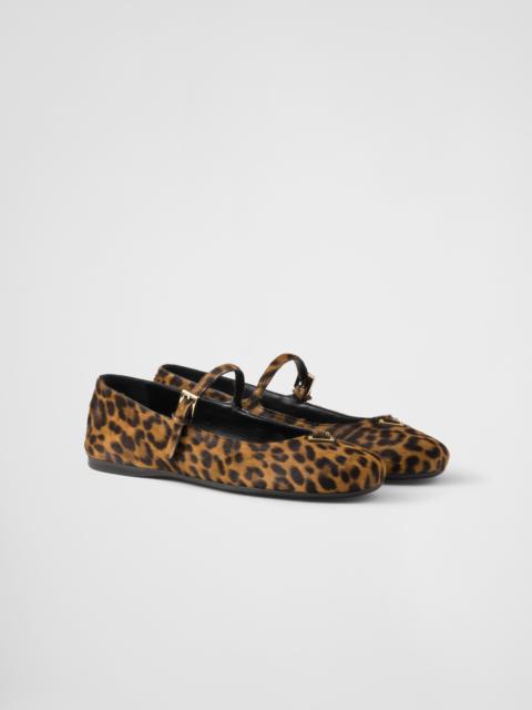 Prada Printed leather ballerinas | REVERSIBLE