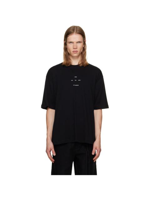 Song for the Mute Black "Logo" Luxe Jersey Oversized T-shirt