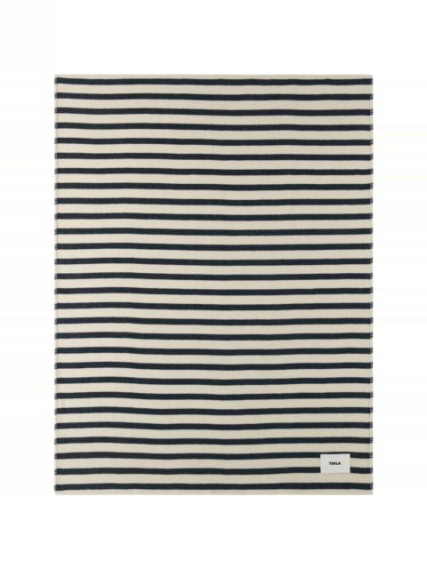 Black & Off-White Lambswool Blanket
