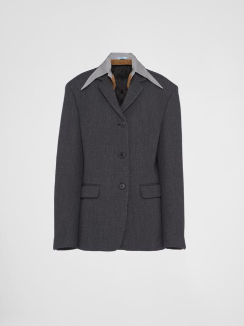 Prada Single-breasted wool jacket