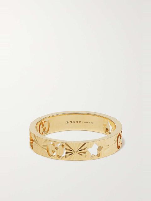 GUCCI Icon Star 18-karat rose gold ring