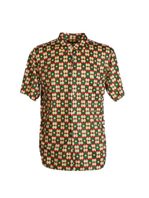 Comme des Garçons Homme Plus Multi-colour Mesh Printed Shirt