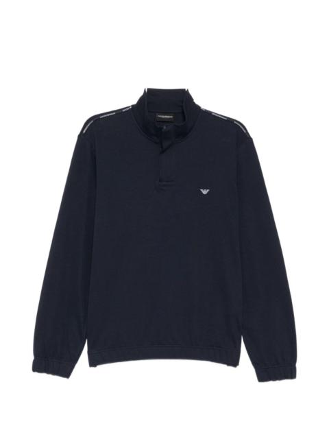 EMPORIO ARMANI logo-embroidered sweatshirt