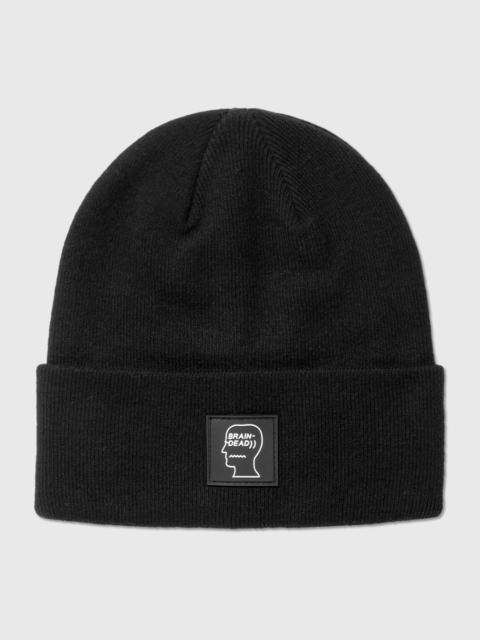 BRAIN DEAD LOGO HEAD WOOL BEANIE