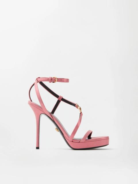 VERSACE Medusa '95 Embellished Leather Sandals 115 mm