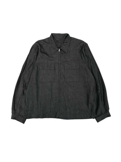 LADY WHITE CO. Joliet Zip Shirt Black Chambray