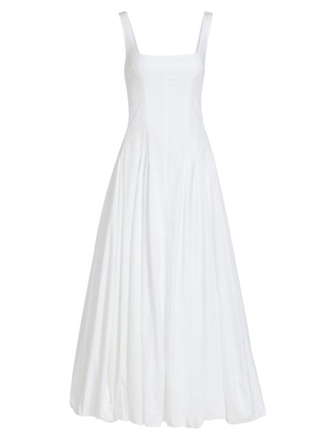 SIMKHAI Women's Hally Cotton Bubble Midi-Dress - White