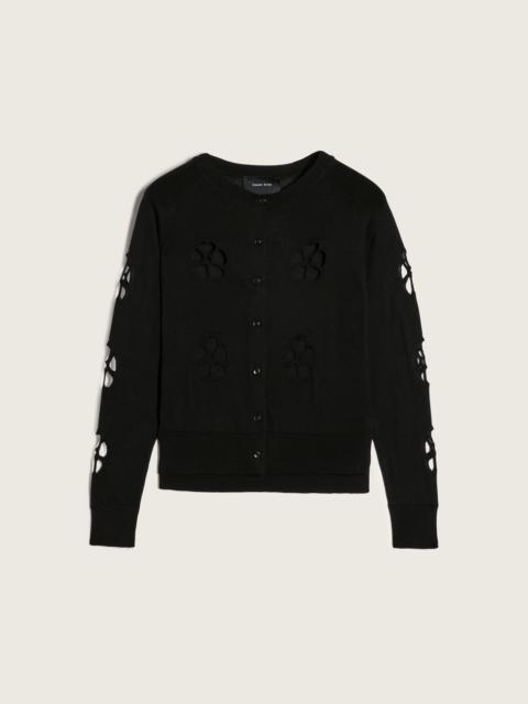 Simone Rocha Mercerised Daisy Cutout Cardigan