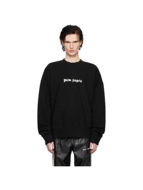 Palm Angels Black Classic Logo Sweatshirt