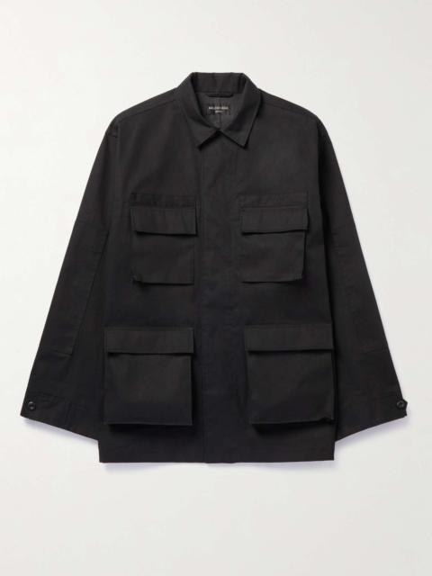 BALENCIAGA Cotton-Drill Overshirt