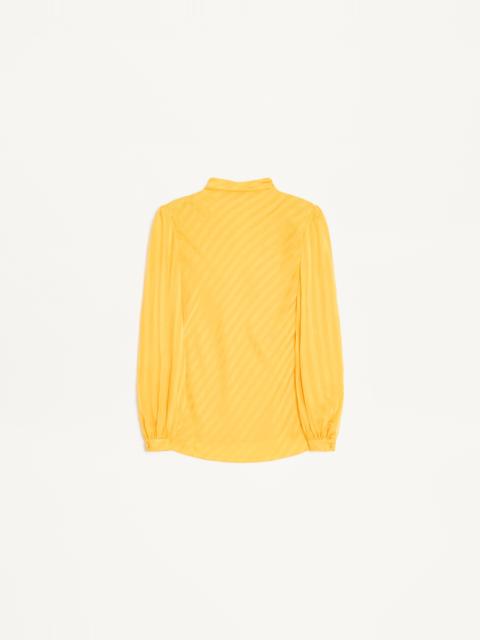 Valentino VLOGO STRIPED JACQUARD TOP