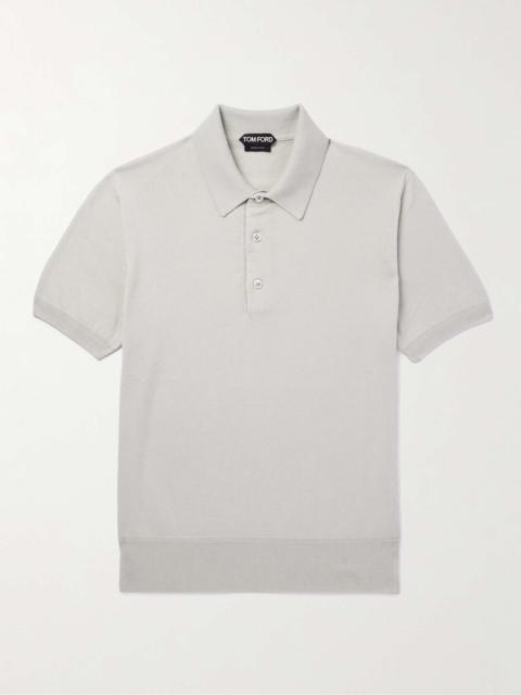 Slim-Fit Sea Island Cotton Polo Shirt