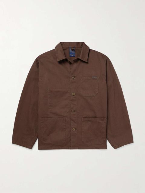 Nudie Jeans Buddy Herringbone Organic Cotton-Twill Shirt Jacket