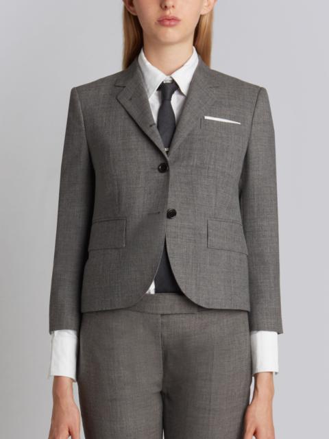 Medium Grey 2-ply Wool Fresco High Armhole Single Breasted Sport Coat