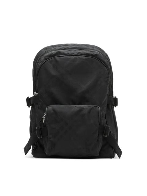 Burberry CHECK-PRINT JACQUARD BACKPACK