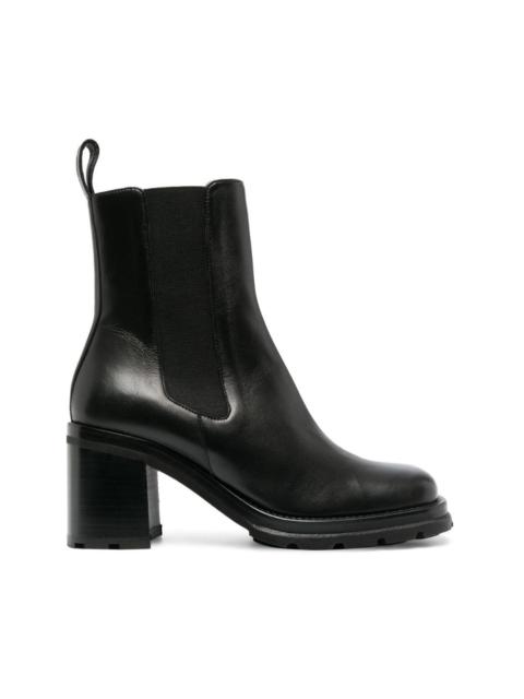 ankle-length 80mm leather boots