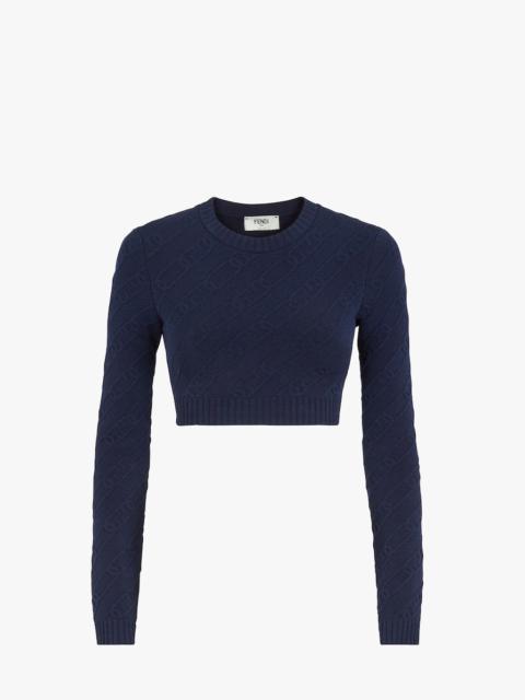 FENDI Blue viscose top