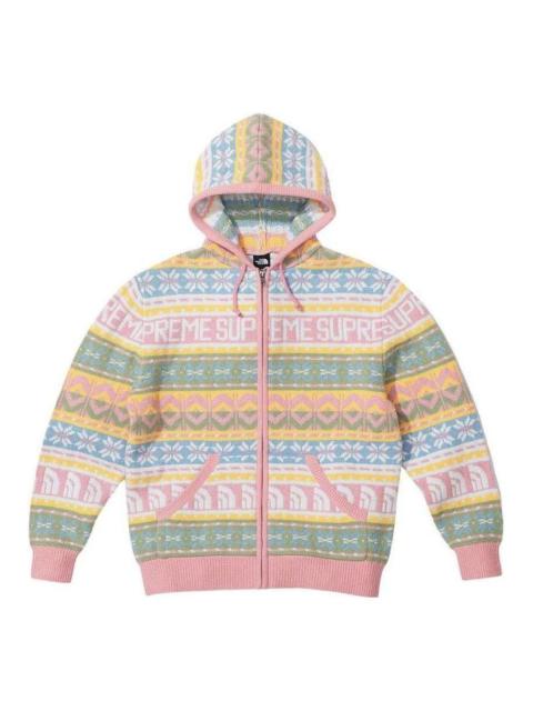 Supreme Supreme x The North Face Zip Up Hooded Sweater 'Multi-Color' SUP-FW22-762