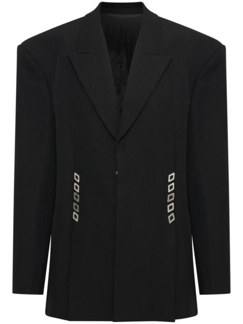 Dion Lee diamond-stud oversized blazer