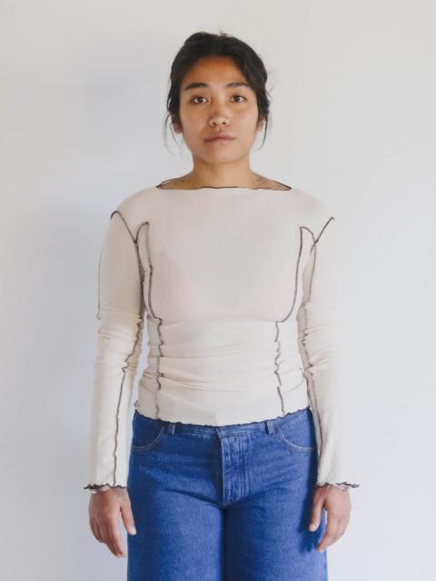 BASERANGE Omato Long Sleeve Tee
                  - Organic Cotton Rib