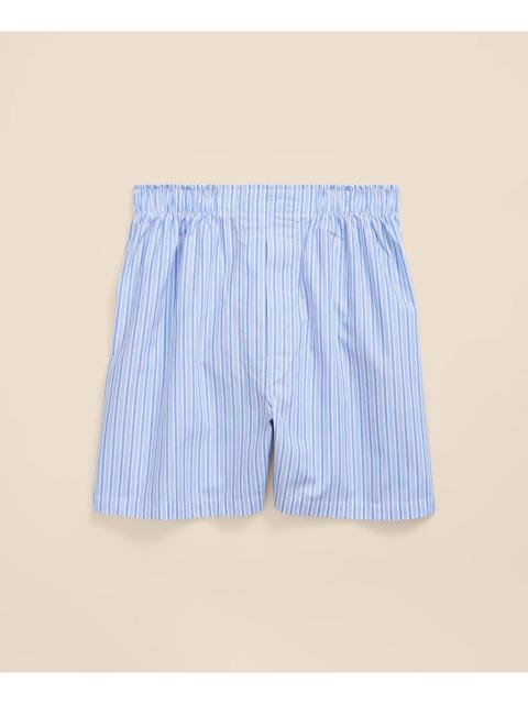 Brooks Brothers Cotton Broadcloth Striped Boxers