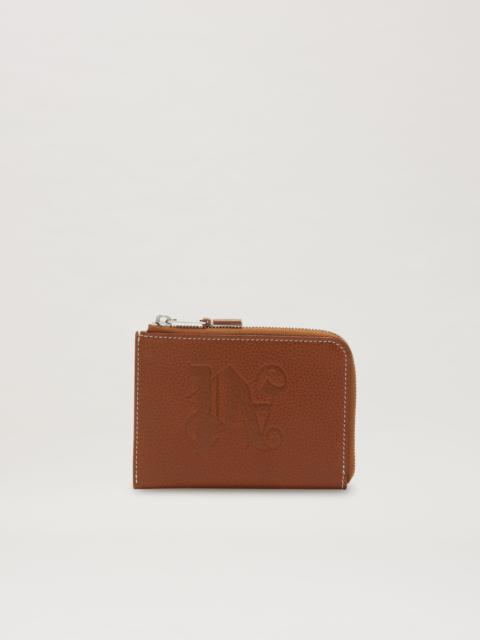 Monogram Zip Card Holder