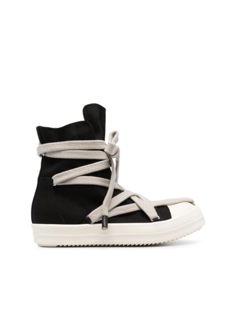 Jumbo Puffer mega-laced sneaker boots