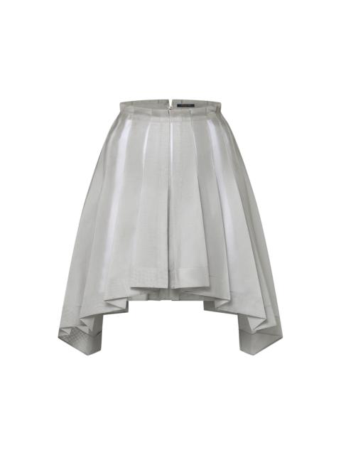 Louis Vuitton Asymmetrical Box Pleat Gauze Skirt