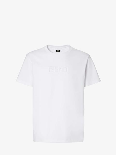 FENDI T-Shirt White cotton T-shirt