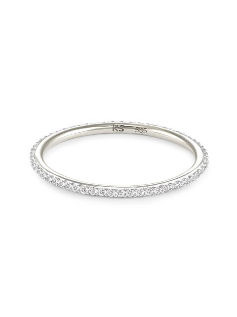 KENDRA SCOTT 0.23 ct Angelina 14k White Gold Band Ring in White Diamond