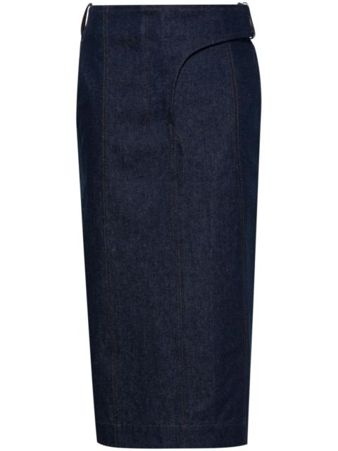 JACQUEMUS La Jupe de-Nimes Obra denim midi skirt