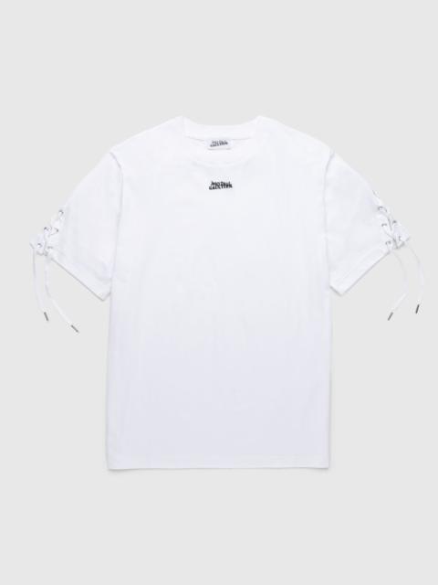 Jean Paul Gaultier Jean Paul Gaultier – Oversize Laced Tee-Shirt White