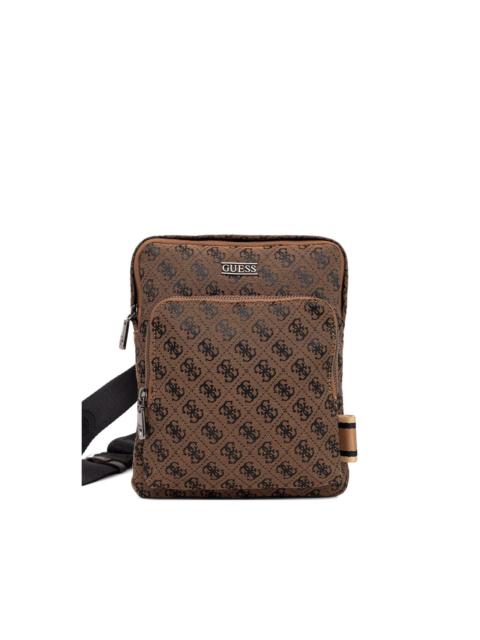 GUESS USA monogram-pattern messenger bag