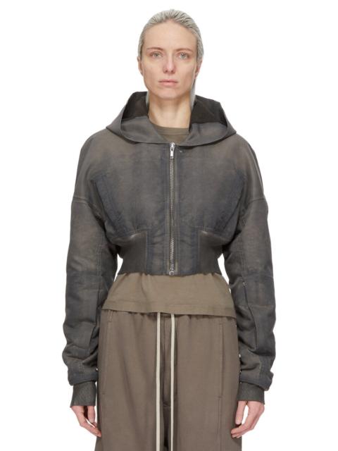 Rick Owens DRKSHDW HOODED CROPPED FLIGHT