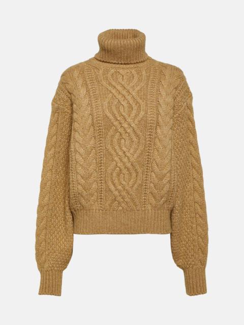 Erdenet cashmere and mohair turtleneck sweater