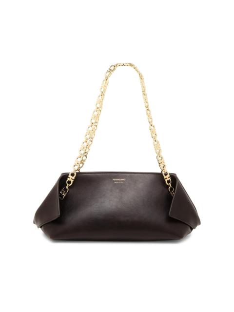 FERRAGAMO Women's Extra-Small Scarf Leather Shoulder Bag - Testa Di Moro Al Campione