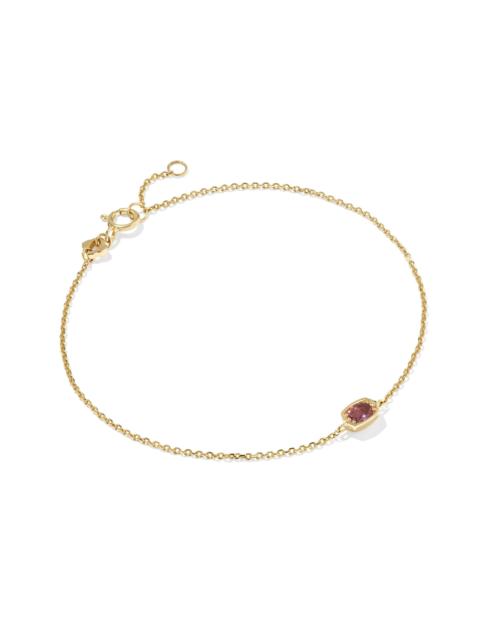 KENDRA SCOTT Marisa 14k Yellow Gold October Oval Solitaire Bracelet