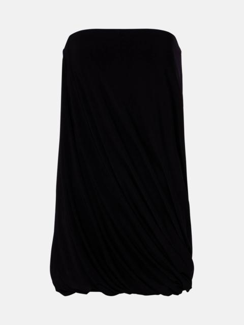 NORMA KAMALI Strapless jersey minidress