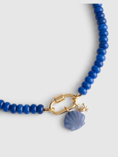 Madewell Semiprecious Beaded Carabiner Charm Necklace