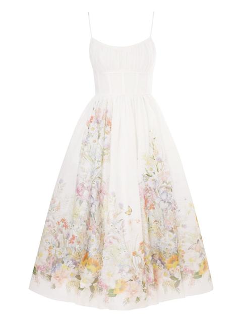 Zimmermann NATURA RUCHED MIDI DRESS