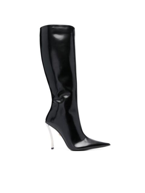 VERSACE pin-point knee-high boots