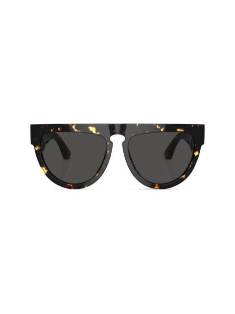 Burberry tortoiseshell-effect round-frame sunglasses