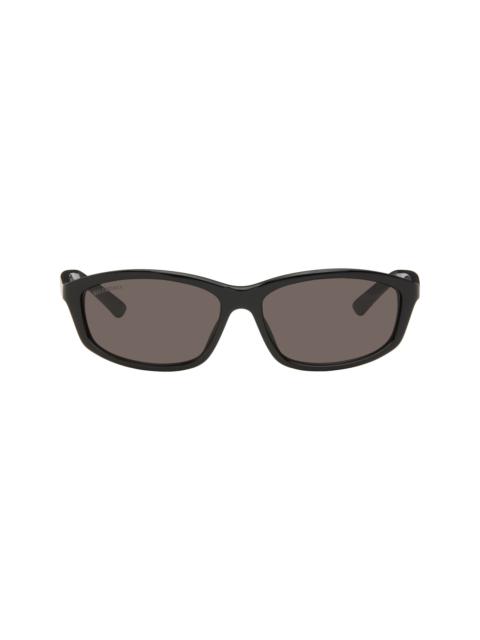 BALENCIAGA Black Neo Oval 2.0 Sunglasses