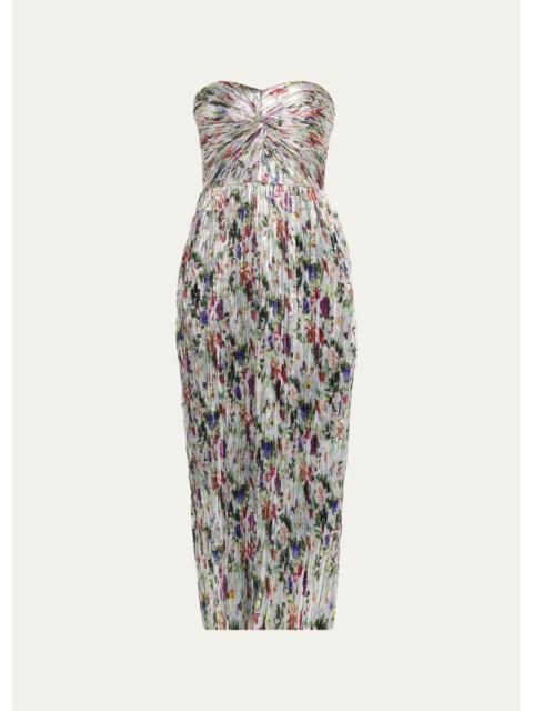 ULLA JOHNSON Adelaide Strapless Pleated Dress