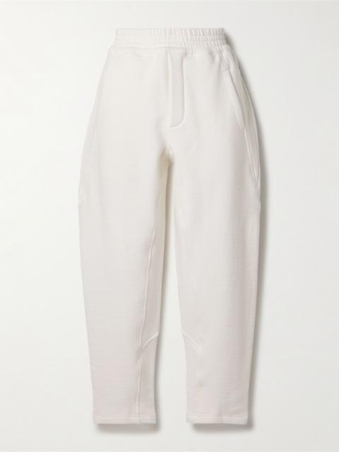 The Row Koa brushed stretch-cotton sweatpants White