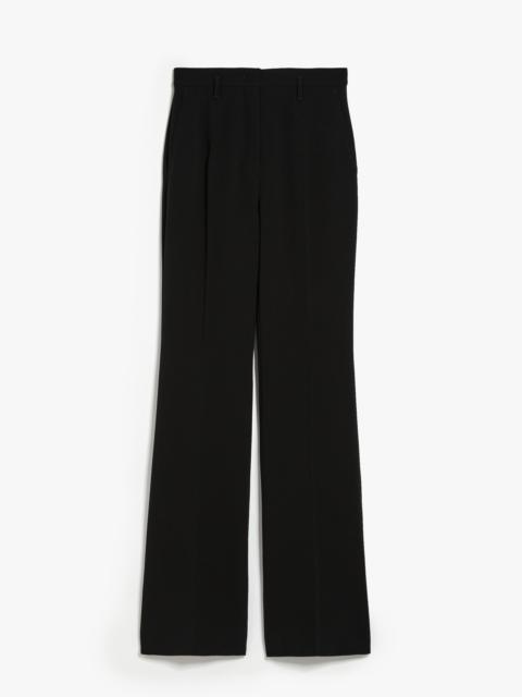 Flared cady trousers