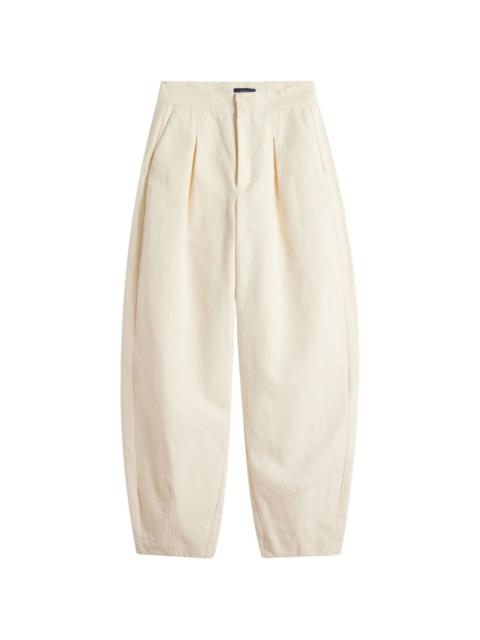 soeur pleated tapered trousers